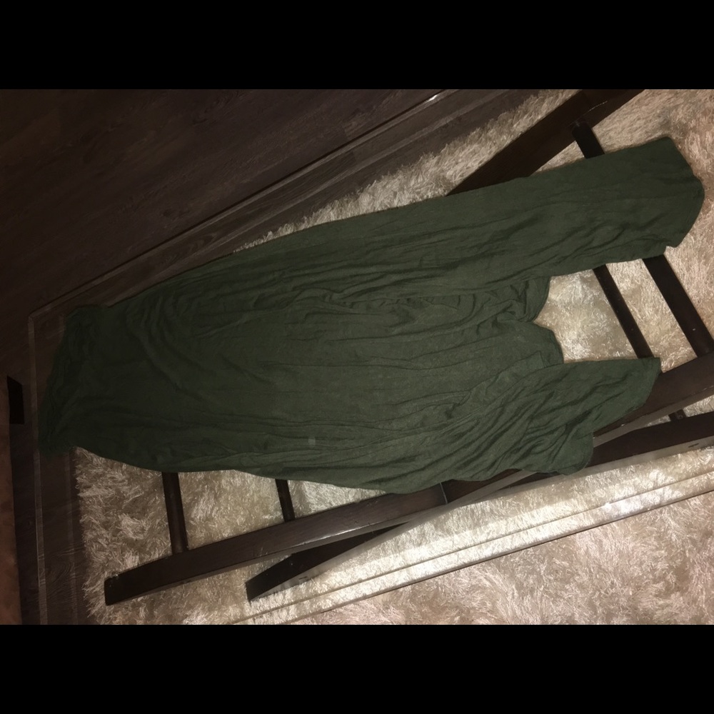 Olive green maxi